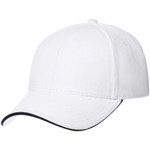 Бейсболка Spiker, белая с темно-синим фото 2