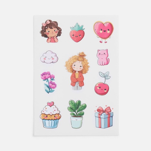 Стикерпак бумажный Thematic, для девочек