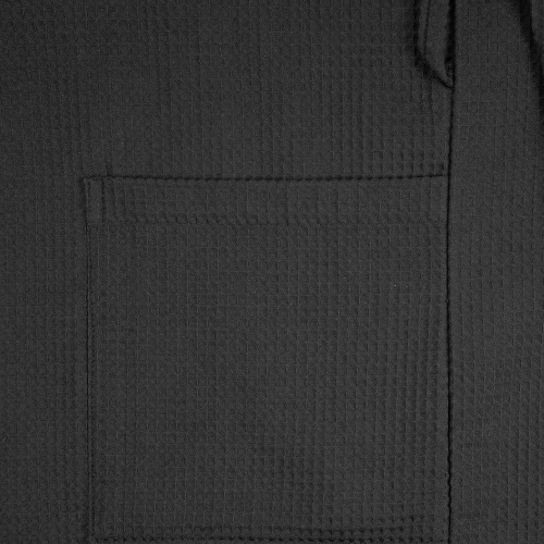 Халат вафельный Kimono, черный фото 3 Халат вафельный Kimono, черный фото 3