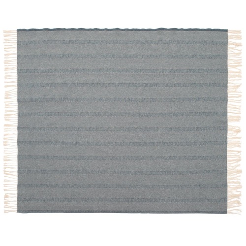 Плед «Сенеж», серо-синий фото 3