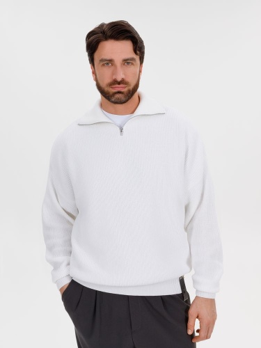 Джемпер Siluetti Birne, молочно-белый фото 4