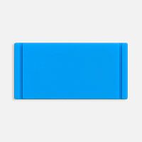 Лейбл из ПВХ Dzeta, XS, голубой