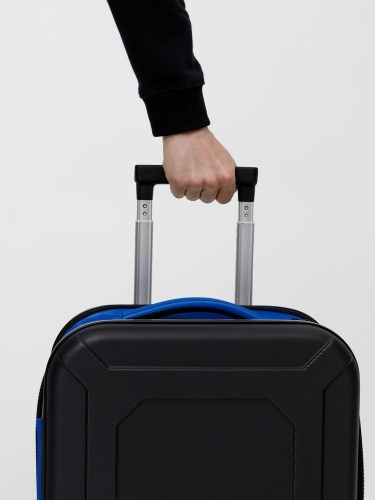Чемодан Platta, черный с синим фото 6 Чемодан Platta, черный с синим фото 6