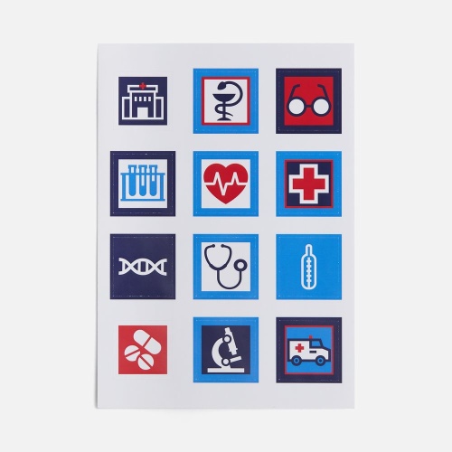 Стикерпак бумажный Industry, медицина фото 2