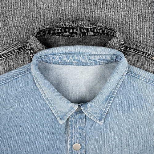 Куртка джинсовая O3, голубая фото 4