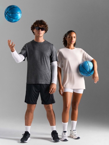 Футболка спортивная унисекс Storm, серая фото 10 Футболка спортивная унисекс Storm, серая фото 10