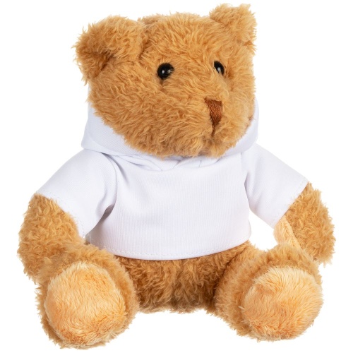 Мягкая игрушка «Мишка Cuddleton» в белом худи фото 3