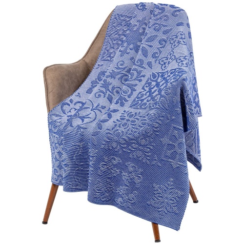 Плед Ornamental, синий фото 2 Плед Ornamental, синий фото 2