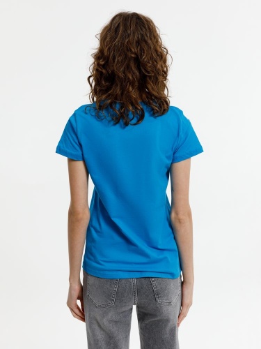 Футболка женская T-bolka Lady, бирюзовая фото 3