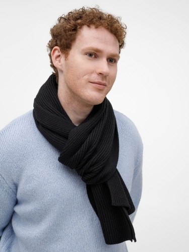 Шарф Nobilis Mono, черный фото 2 Шарф Nobilis Mono, черный фото 2