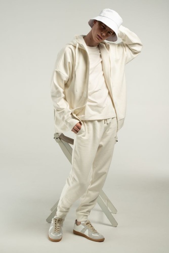 Толстовка унисекс H3, молочно-белая фото 2