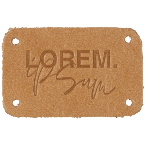 Лейбл кожаный Beta, S, бежевый фото 5 Лейбл кожаный Beta, S, бежевый фото 5