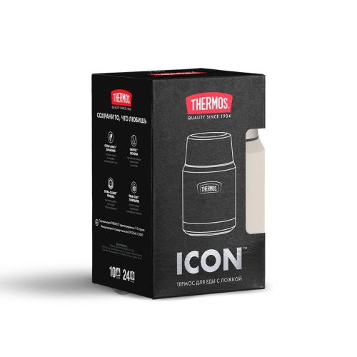 Термос для еды Icon 470, бежевый фото 11
