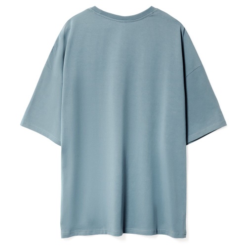 Футболка унисекс оверсайз Crosstown, серо-зеленая фото 2 Футболка унисекс оверсайз Crosstown, серо-зеленая фото 2