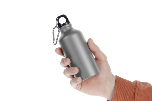 Бутылка для воды Funrun 400, серая фото 2