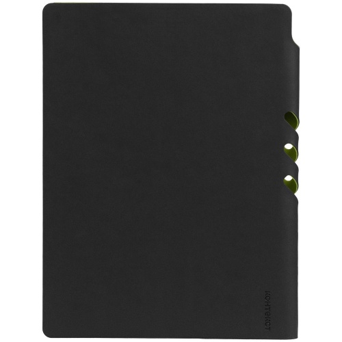 Ежедневник Flexpen Black, недатированный, черный с зеленым фото 6