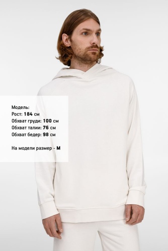 Худи унисекс H5, молочно-белое фото 3 Худи унисекс H5, молочно-белое фото 3