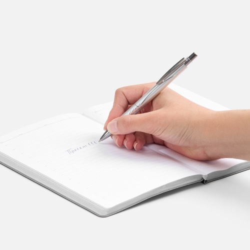 Ручка шариковая SparkLine, серебристая фото 4