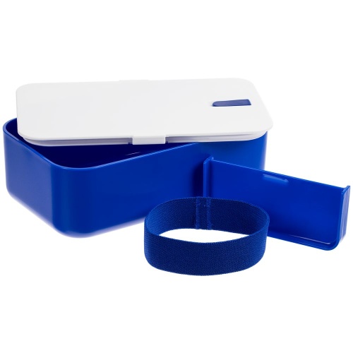 Ланчбокс Lunch Hour, белый с синим фото 3