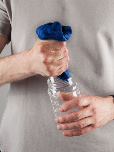 Охлаждающее полотенце Weddell, синее фото 3 Охлаждающее полотенце Weddell, синее фото 3