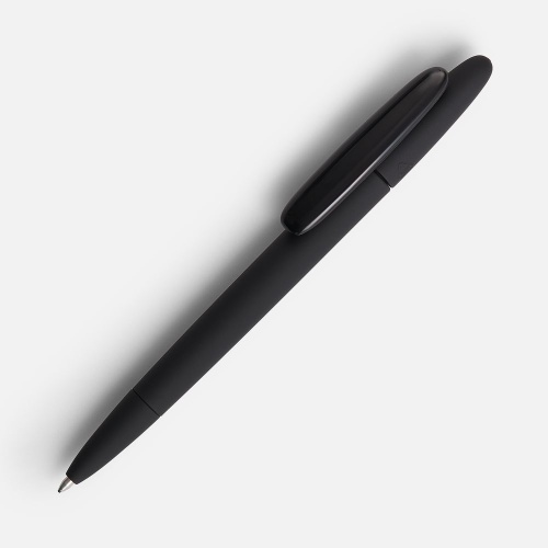 Ручка шариковая Prodir DS5 TRR-P Soft Touch, черная фото 2