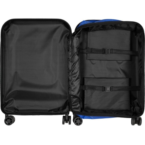 Чемодан Platta, черный с синим фото 3 Чемодан Platta, черный с синим фото 3