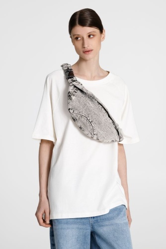 Поясная сумка W6, серая фото 5