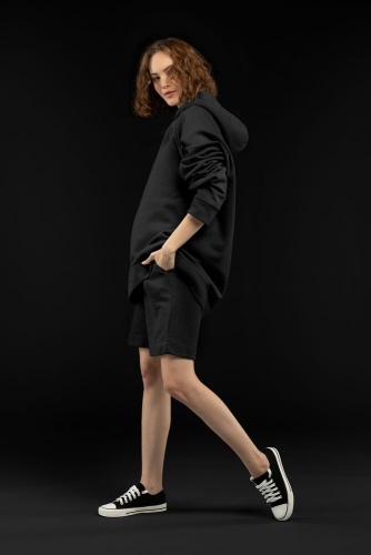 Худи унисекс H1, черное фото 2 Худи унисекс H1, черное фото 2