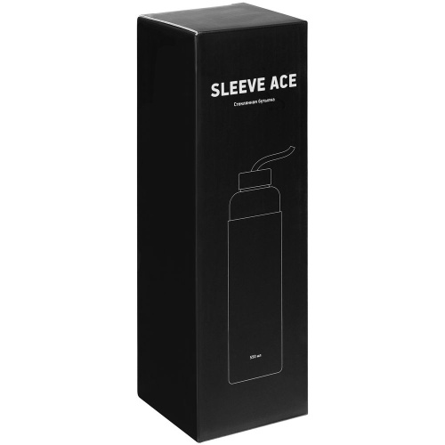Бутылка для воды Sleeve Ace, черная фото 11