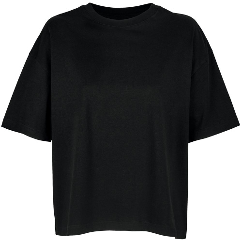 Футболка оверсайз женская Boxy Women, черная фото 2
