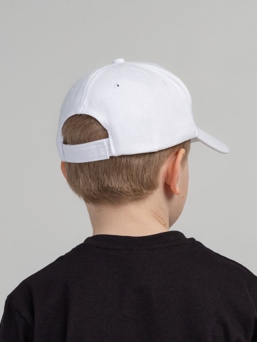 Бейсболка детская Standard Kids, белая фото 9