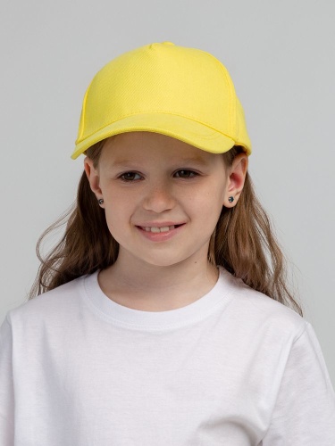 Бейсболка детская Standard Kids, желтая фото 5