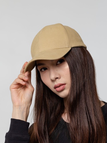 Бейсболка Hillside, бежевая фото 3 Бейсболка Hillside, бежевая фото 3