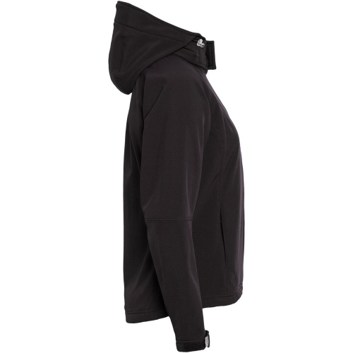Куртка женская Hooded Softshell черная фото 3