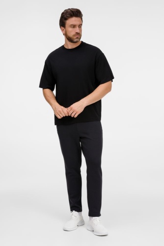 Футболка оверсайз унисекс Lavinia, черная фото 5