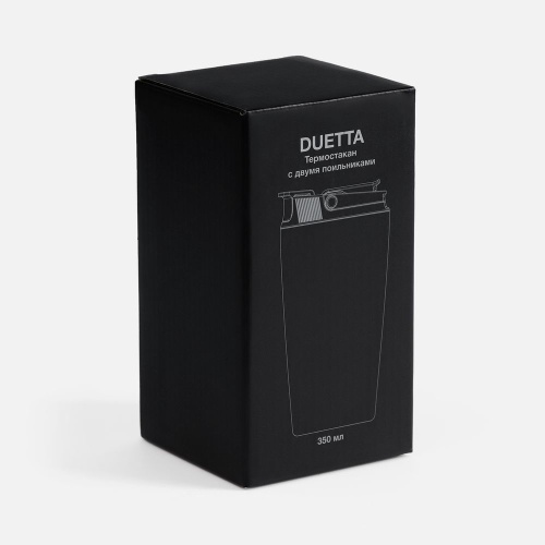 Термостакан с двумя поильниками Duetta, синий фото 4 Термостакан с двумя поильниками Duetta, синий фото 4