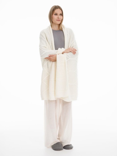 Плед Curve Verve, молочно-белый фото 3