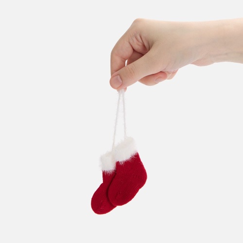 Подвеска на елку «Вьюжка», носочки, красная фото 2 Подвеска на елку «Вьюжка», носочки, красная фото 2