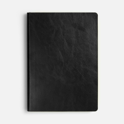 Ежедневник Doppio, недатированный, черный с желтым фото 5