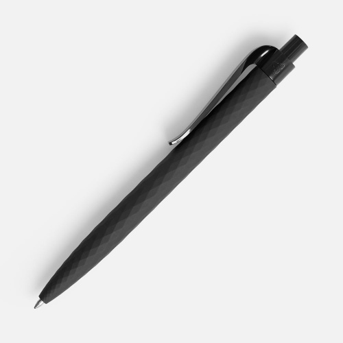 Ручка шариковая Prodir QS01 PRP-P Soft Touch, черная фото 4