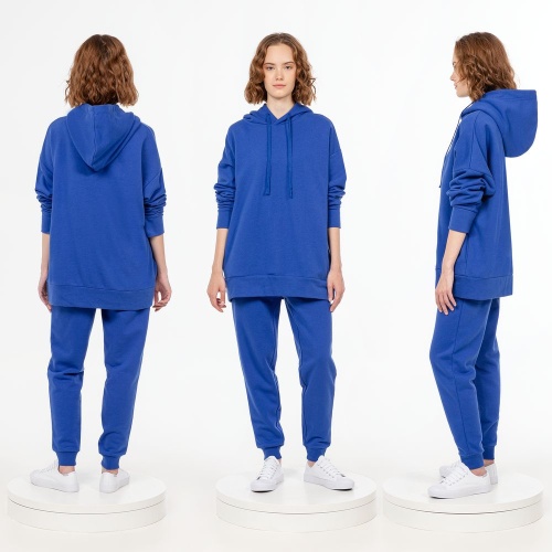 Худи унисекс H2, синее фото 3 Худи унисекс H2, синее фото 3