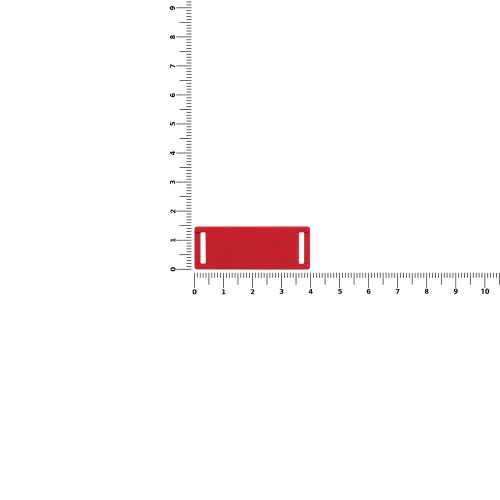 Лейбл из ПВХ Kova, красный фото 3