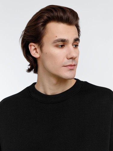 Свитшот оверсайз унисекс True Self, черный фото 4