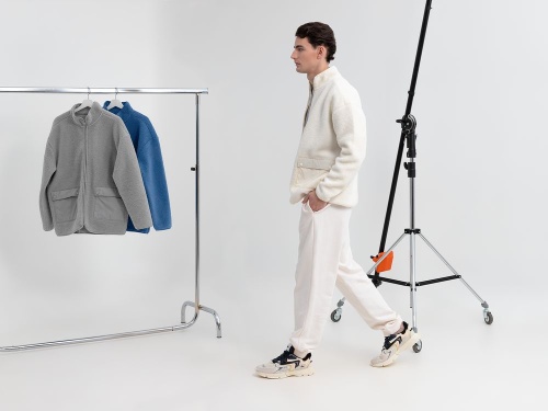 Куртка унисекс Oblako, молочно-белая фото 5