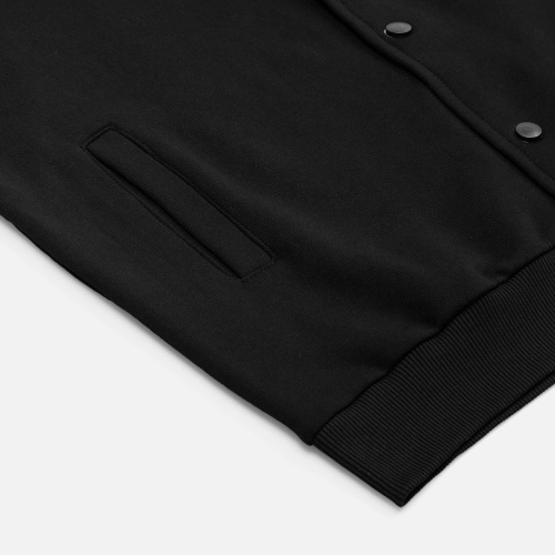 Бомбер унисекс Nuppu, черный фото 3