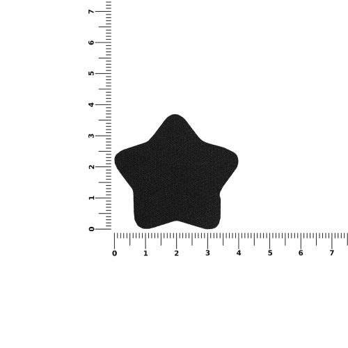 Наклейка тканевая Lunga Bial, M, черная фото 2