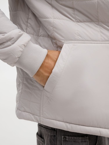 Куртка унисекс Warmbridge, светло-серая фото 5 Куртка унисекс Warmbridge, светло-серая фото 5
