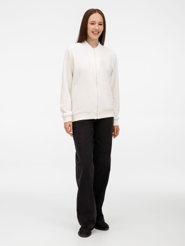 Бомбер унисекс Townie, молочно-белый фото 5