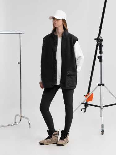 Жилет унисекс Oblako, черный фото 4 Жилет унисекс Oblako, черный фото 4