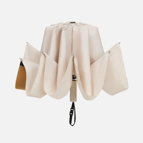 Зонт обратного сложения Easyroll, бежевый фото 8